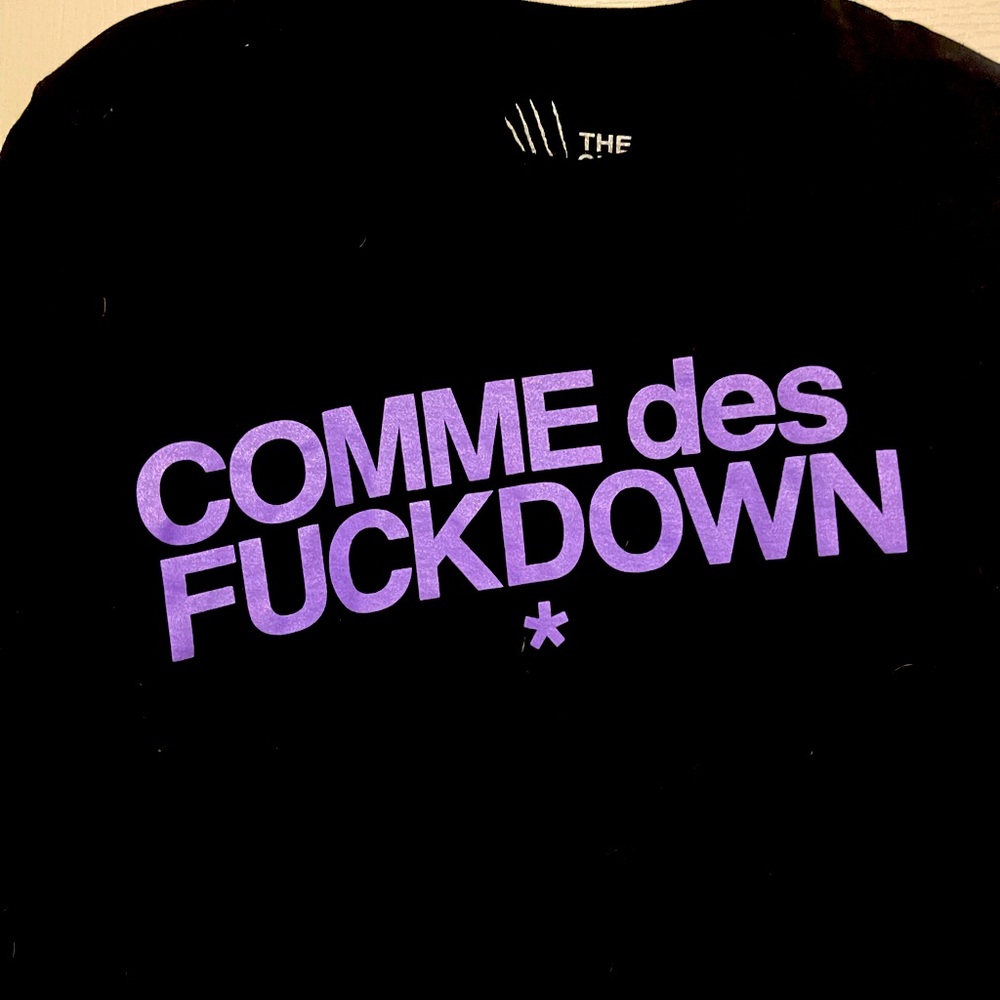 Comme Des Fuckdown The Cut Black Scale S NWOT